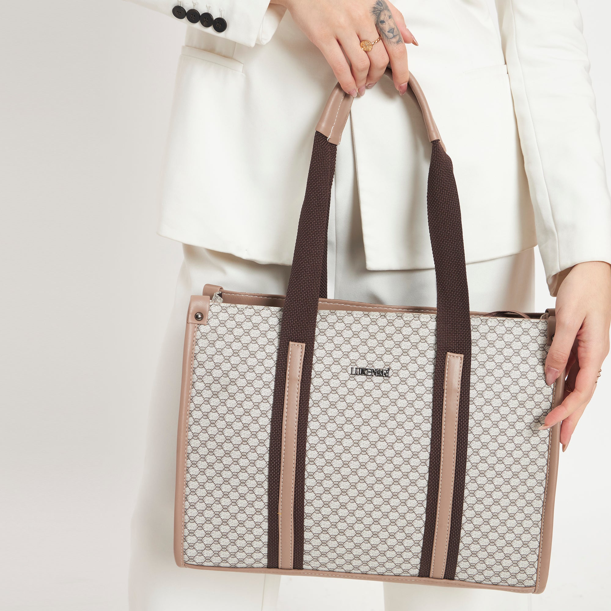 Veronica Patterned Tote Bag