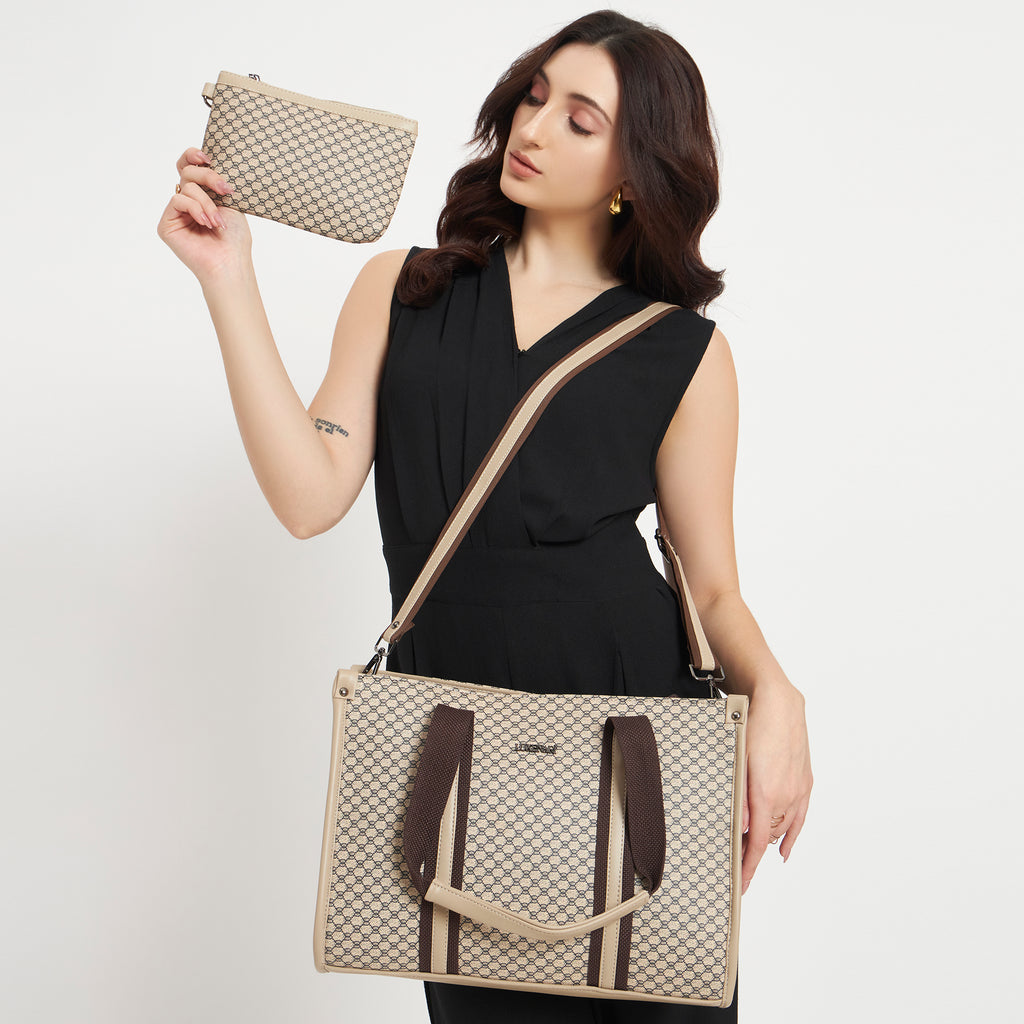 Veronica Patterned Tote Bag