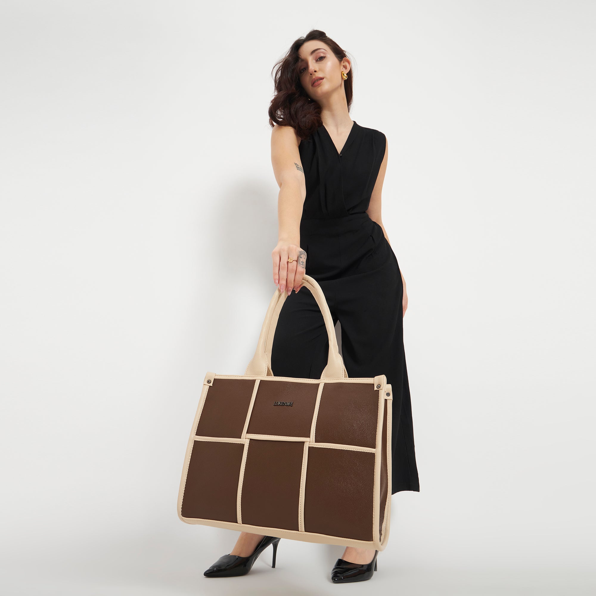 The Elenor Panel Tote Bag
