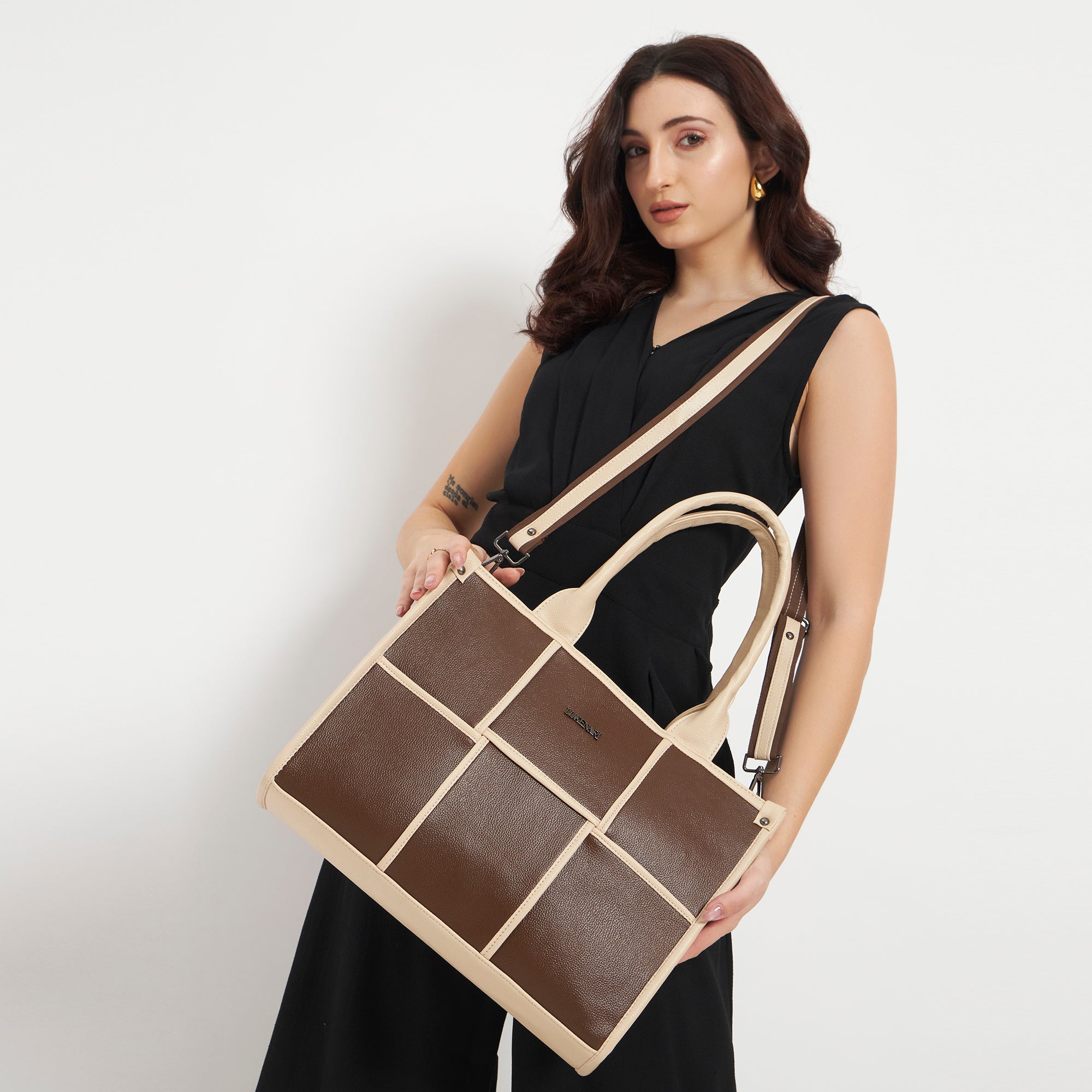 The Elenor Panel Tote Bag