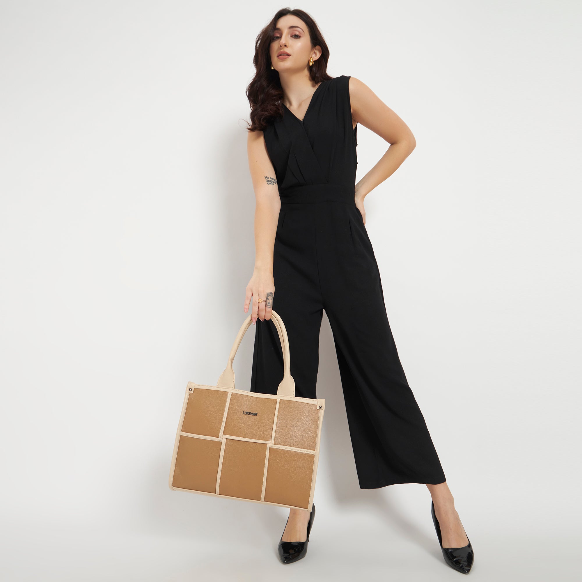 The Elenor Panel Tote Bag