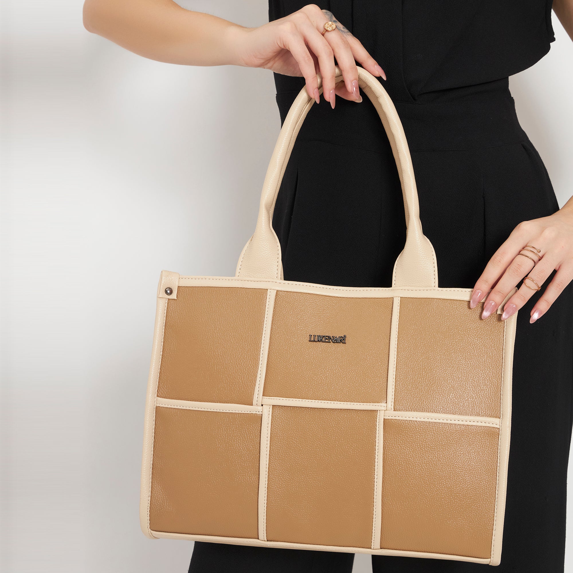 The Elenor Panel Tote Bag