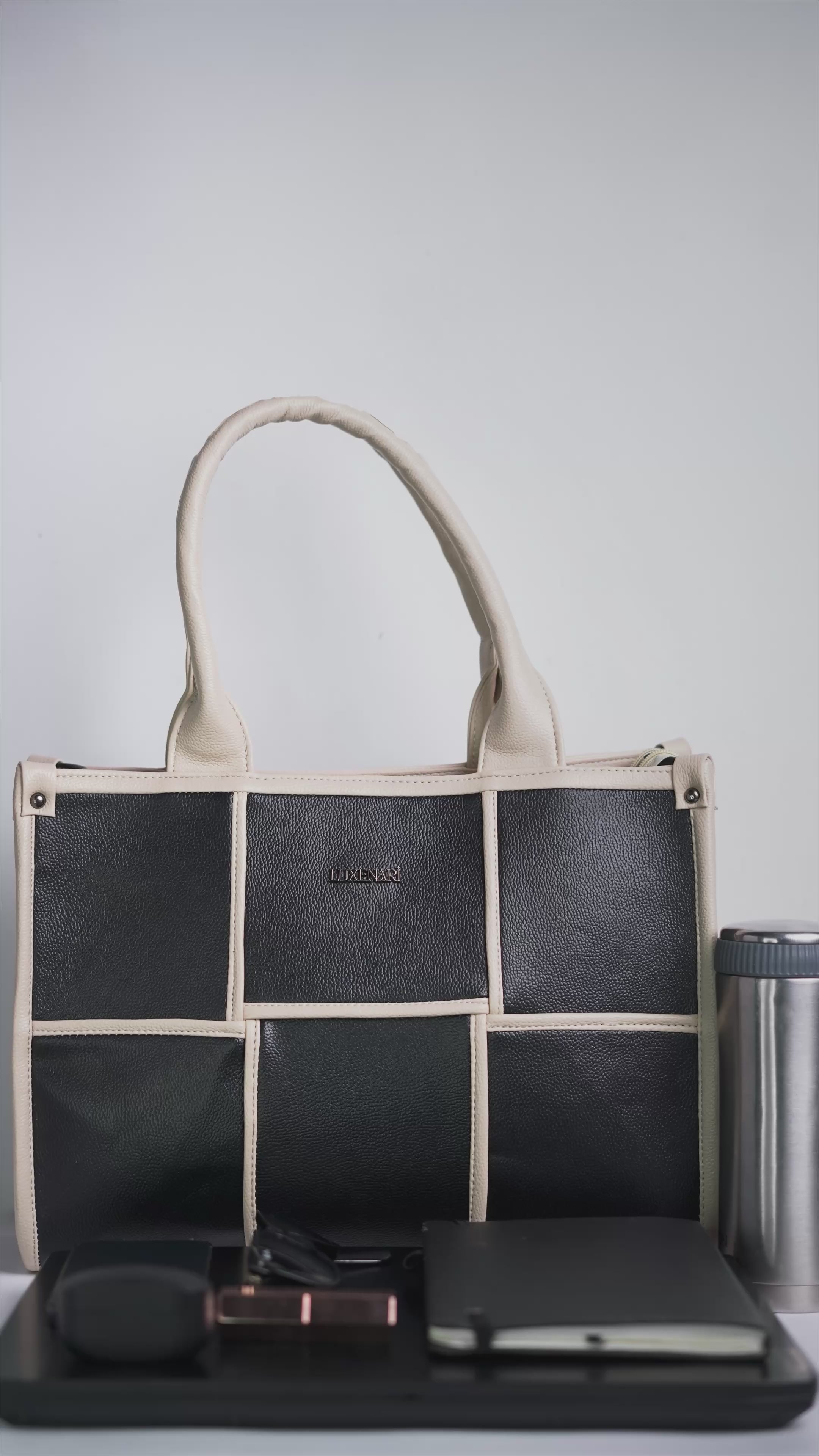 The Elenor Panel Tote Bag
